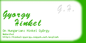 gyorgy hinkel business card
